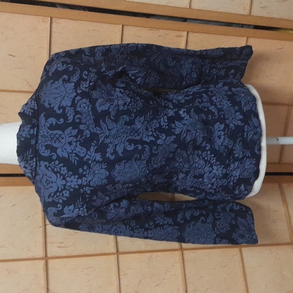 Tommy Bahama blue floral blazer/jacket and scarf set size 8/10 M - Picture 6 of 13